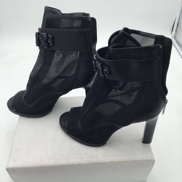 Karl Lagerfeld Paris Women's Dress Ankle Boot, size 8.5, color black - Picture 3 of 4